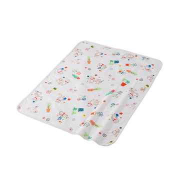 4重ガーゼケット ガーデニングファミリー ホワイト クーハン フジキ 日本製 赤ちゃん用 ベビー用【送料無料 沖縄・一部地域を除く】